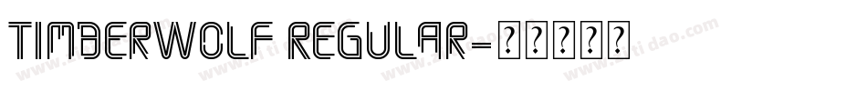 TimberWolf Regular字体转换
